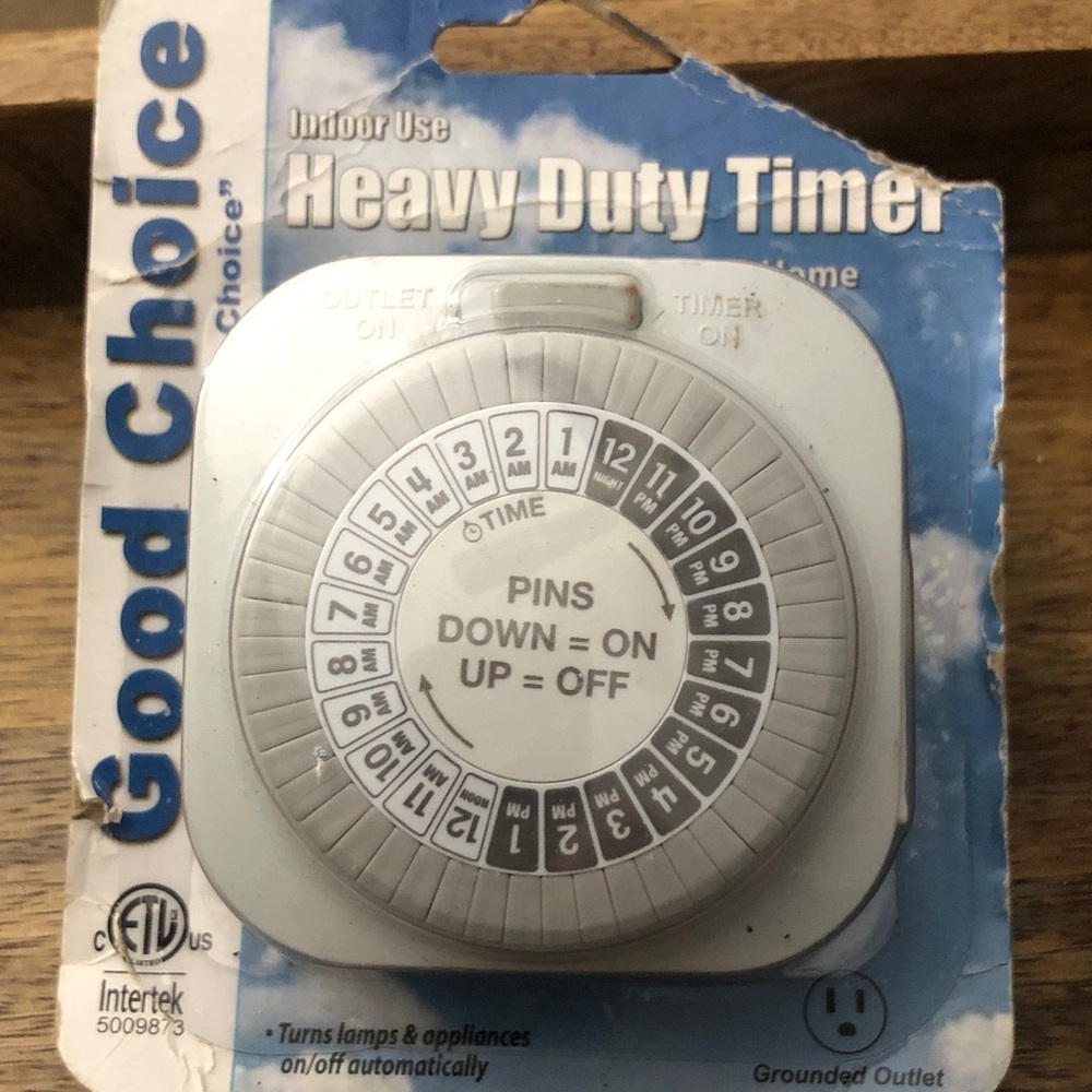 Good Choice White Heavy Duty Indoor Mechanical Timer Plug